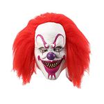 Cosplay Clown Mask Halloween Party Red Eye Latex Mask Scary Halloween Mask Terror Ghost Devil Mask Dance Party