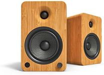 Kanto YU6 Powered Speakers with Bluetooth and Phono Preamp | Bamboo | Pair