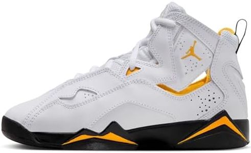 Jordan Big Kid's True Flight White/Black-Yellow Ochre (343795 107) - 7