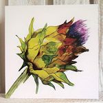 Thistle Greeting Card Blank Scottish Flower o Scotland Highland Floral Botantical Notelet Hayley Mills Art hayleymillsart