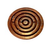 StonKraft 6" Inches Wooden Labyrinth Board Game Ball in a Maze Puzzle Toys - Indoor Puzzle Game Gifts for Young Adults