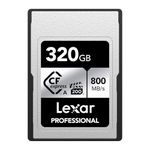 Lexar 320GB Professional CFexpress Type A Silver Series Memory Card, Compatible with Sony Cameras w/Type A Card Slot, Up to 800/700 MB/s Read/Write, 8K Video, VPG 200 (LCAEXSL320G-RNENG)