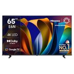 Hisense 164 cm (65 inches) E6N Series 4K Ultra HD Smart LED Google TV 65E6N (Black)