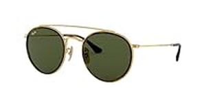 Ray-Ban Unisex's Rb 3647N Sunglasses, Gold, 51