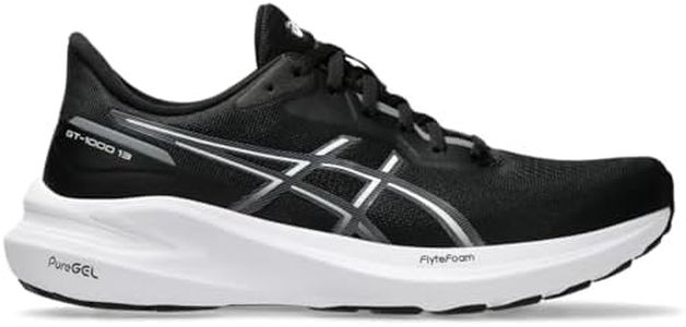ASICS Women's GT-1000 13 Running Shoes, Black/White, 6 UK