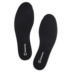 Knixmax Men Memory Foam Insoles Soft Cushioned Inner Soles Comfort Shoe Pads for Trainers Running Shoes Walking Boots Black 9UK-43EU