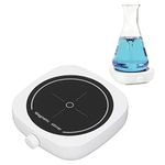 HYWHUYANG Mini Magnetic Stirrer,600-4000 RPM Magnetic Mixer with Stir Bar, Max Stirring Capacity 1000ml, Mini USB Stir Plate for Scientific Research(Black-White)