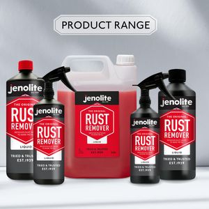 Jenolite Rust Remover Spray 500ml – Fast Acting Metal Treatment for Cars, Bikes, Tools