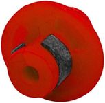 Truglo Durable Soft Rubber Superior High-Performing Easy-to-Install Bow Hunting Archery Slotted Kisser Button, Red