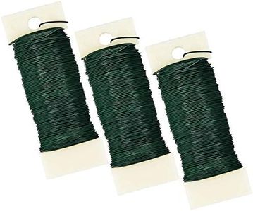 BEADNOVA Floral Wire 114 Yards Paddle Wire 22 Gauge Florist Wire Wreath Wire for Wreath Making Craft Floral Flower Arrangements Garland