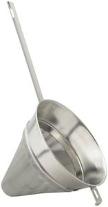 HIC Kitchen Chinois Fine-Mesh Sieve, 18/8 Stainless Steel, 7-Inch Diameter, Ideal for Smoother Soups, Sauces, Pestle Compatible, Dishwasher Safe