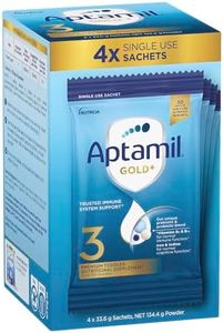 Aptamil Gold+ 3 Premium Toddler Nutritional Supplement Powder Sachets from 1 Year (Pack of 4)