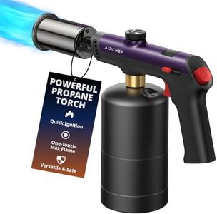 AirChef Propane Torch Gun, One-Touch Max Fire, Safety Lock, Royal Purple