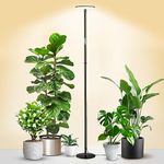 chiphy Grow Light for Indoor Plants, All Metal Floor Plant Light, 40W 4000 Lumen Dimmable Grow Light, Natural Sunlight, 69" Heights Adjustable Tall Lamp for Houseplants