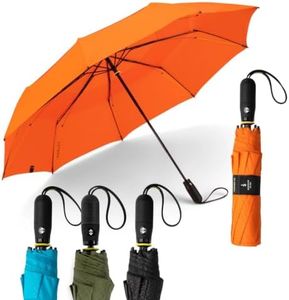 ShedRain Vortex Automatic Jumbo Compact Folding Windproof Travel Umbrella – Push Button Open & Close - Rain & Windproof Vented Double Canopy – Protect from Rain, Sun & Wind - Wind Tunnel Tested to 75