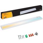 Ansen Hardwired Under Cabinet Lighting, 36in 22W LED Light for Kitchen/Closet, 1426lm, CRI>92, R9>90, Dimmable, 5 Color Temperature, 2700K-5000K(Warm White, Cool White, Daylight)