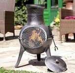 Panama LA HACIENDA Cast Iron Chiminea Garden Patio Heater Log Burner