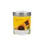 WAX LYRICAL Small Wax Fill Candle Sunflower. Burn Time Approx 35 Hours Jar, Silver