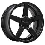 Ruffino Boss ALLOY WHEEL RIM Gloss Black SIZE 18x8 INCH BOLT PATTERN 5x114.3 OFFSET 42 CENTER BORE 73.1 CENTER CAPS INCLUDED, LUG NUTS NOT INCLUDED (RIM PRICED INDIVIDUALLY)