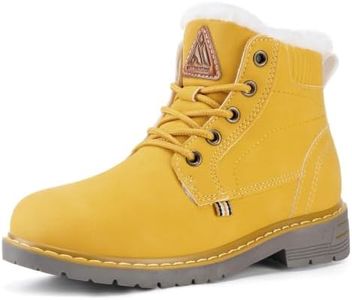 Mishansha Boys Girls Snow Boots Water Resistant Kids Winter Hiking Boots