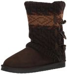 MUK LUKS Women's Cheryl Fashion Boots, Java Marl, 9