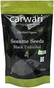 Carwari Organic Unhulled Black Sesame Seeds 200g