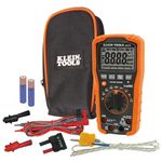 Digital Multimeter TRMS/Low Impedance, Auto-Ranging 1000V Klein Tools MM700, Black/Orange