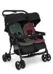 Joie Aire Twin Lightweight Double Stroller, Suitable from Birth to 15 kg, Independent Forward Facing Seats, SoftTouch 5-Point Harness, Lie-Flat Recline, UPF 50+ Canopies, All-Wheel Suspension, Reversible Seat Liners, Quick One-Handed Fold