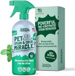 Sunny & Honey Pet Stain & Odor Miracle - Enzyme Cleaner for Dog Urine and Cat Pee - Pet Odor Eliminator for Carpet, Mattress, and Furniture - 32 fl oz Miracle Stain Remover Spray - Carpet Cleaner