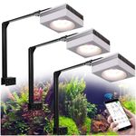 PopBloom RL90 Freshwater LED Aquarium Light 300W, WiFi APP Control Planted Aquarium Light Full Spectrum for Freshwater Fishes Plants Tank, High Power & Programmable (3 Lights with Arm kit)