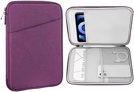 MoKo Funda Protectora 9-11" para iPad Pro 11 M4 2024, 11" iPad Air M2 2024, iPad 10th 10,9 2024/iPad Air 5/4 10,9, Galaxy Tab S9/S8/A8/A7 2022, Morado