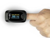 BPL Medical Technologies BPL Smart Oxy Finger Tip Pulse Oximeter (Black)|High Accuracy|SPO2|Perfusion Index| OLED Display| CE Certified| Heart Rate|