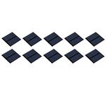 MECCANIXITY Mini Solar Panel Cell 3V 125mA 0.375W 52mm x 52mm for DIY Electric Power Project Pack of 10