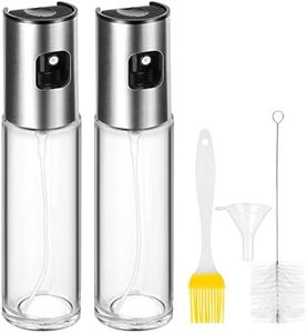 CUESVAP 2 Stück Ölsprüher Ölspray für Speiseöl,100ml Öl Sprühflasche Glas Oil Sprayer für Heißluftfritteuse, Kochen, Küche, Gasgrill