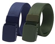 ZORO Unisex Nylon & Canvas Waist Belt For Men & Women, (Pack of 2), Fits on upto 40 inches Waist Size