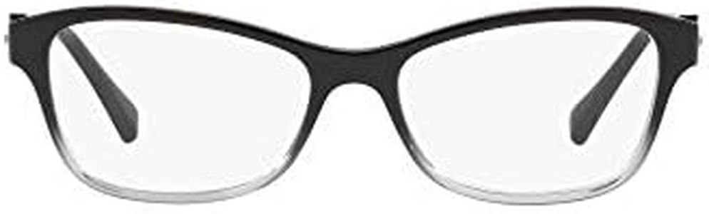 Vogue Eyewear Women's VO5002B Cat Eye Prescription Eyeglass Frames, Black Grad Transparent Grey/Demo Lens, 52 mm