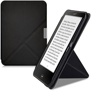 kwmobile Étui Compatible avec Tolino Vision 1/2 / 3/4 HD Coque - Étui à Rabat magnétique Tablette eReader Similicuir - Noir