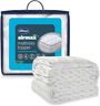 Silentnight Airmax 800 Double Mattress Topper - Extra Thick Deep Fitted Mattress Enhancer with 8cm Thick Cushioning, Mesh Sides to Increase Airflow and Elasticated Straps - Double, 190x135cm