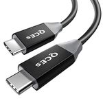 QCEs Thunderbolt 3 Cable 4Ft, 40Gbps USB C to USB C Data Cable 100W Charging 5K60hz or 2x4K60hz Video Cord to Monitor Compatible with MacBook Pro, Alienware 17, Chromebook, External SSD, eGpu, Dock