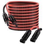 Proster Solar Panel Extension Cable 8m/26ft 4mm² with IP68 Waterproof 12 AWG Solar Cable for Solar Panels Photovoltaic Cable with Female and Male Connectors (8m Red + 8m Black)