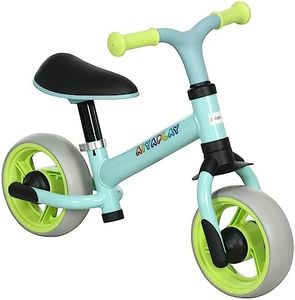 AIYAPLAY Vélo d'équilibre pour bébé, draisienne bébé, siège réglable, Roues EVA, Jouet Enfant pour 18-48 Mois, jusqu'à 25 kg pour garçons et Filles, Vert