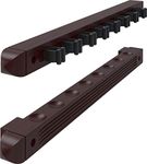 Fat Cat 52-0103 Wall Mounted Hardwood Billiard/Pool Cue Rack (2 Piece), Mahogany