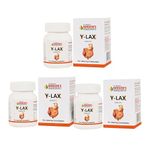 Dr. Bakshi's BAKSON'S HOMOEOPATHY Y-Lax Tablets | Tones Up The Intestines | Regulates Bowel Habits and Relieves Constipation | 225 Tablets (3 Packs of 75 Units Each)