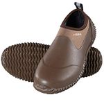 HISEA Unisex Waterproof Garden Shoes, Men's Ankle Rain Boots Women's Slip-On Footwear Rubber Neoprene Camp Booties Outdoor Rain Shoe for Gardening, Farming, Camping, Car Wash, Lawn Care and Yard Work,