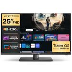 Antteq 25 Inch FHD Smart TV, 25" Tizen OS Power by Samsung Full HD Television with Netflix Disney+ Gaming Hub Dolby Audio, Small TV for Bedroom or Kitchen