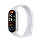 Xiaomi Smart Band 9 Fitness Tracker, AMOLED Display with 1200 Nits, Sp02 Tracking, Sleep and Heart Rate Monitor, Notifications, 5ATM Waterproof, Mi Fit App, Glacier Silver