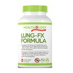 Healthology LUNG-FX | Lung Support Supplement | NAC (N-Acetyl Cysteine), Fenugreek Seed, Ginger, Mullein Leaf, Reishi Mushroom | Clear Lungs | Antioxidant