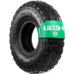 MOOVMOOV - Inflatable Tyre 4.10/3.50-4 - Can be fitted with air hose - Compatible with transport carts, hand carts, garden trailers and others