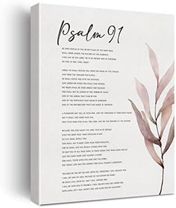 Bible Verse Watercolor Canvas Print Decor He Who Dwells in the Secret Place of the Most High Shall Psalm 91 Wall Painting Modern Home Posters Artwork Decoration 12”X15”(Framed)
