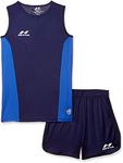 Nivia Zion Track and Field Jersey Set (Navy/Royal Blue, XS)